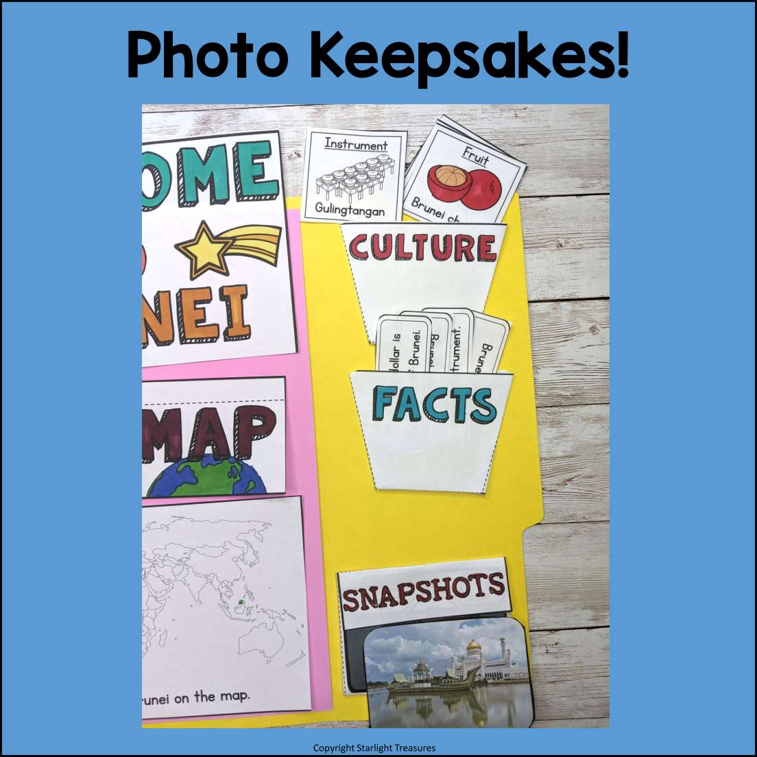Brunei Lapbook for Early Learners - A Country Study
