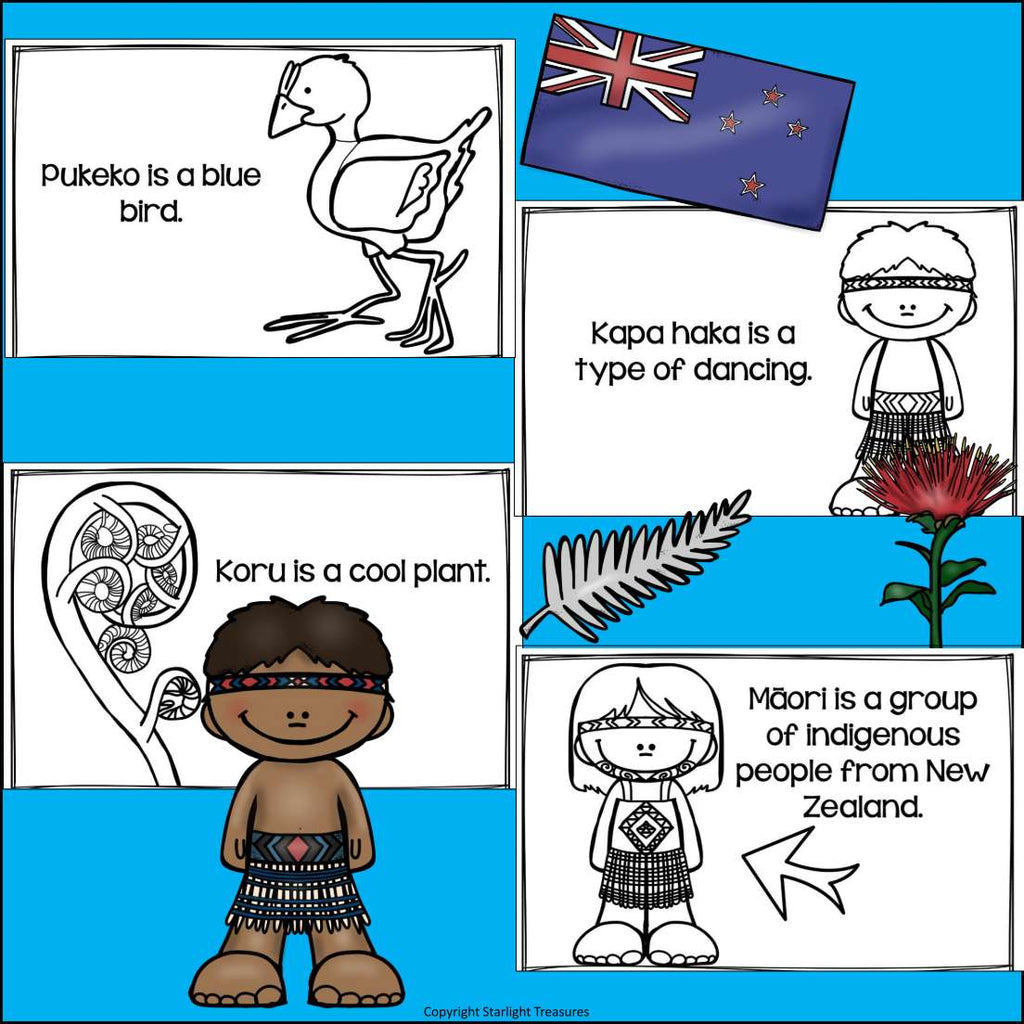 New Zealand Mini Book for Early Readers - A Country Study