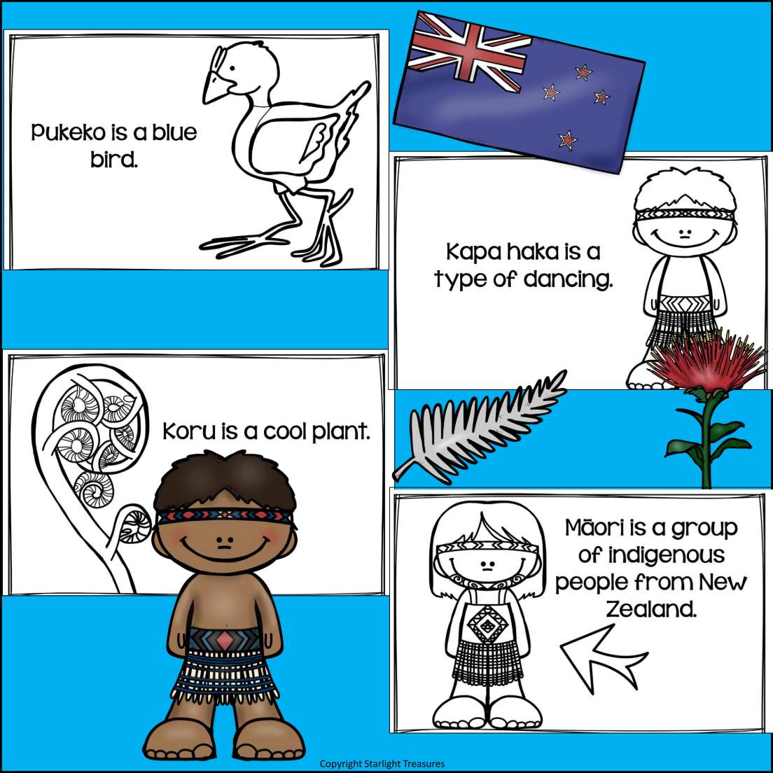 New Zealand Mini Book for Early Readers - A Country Study