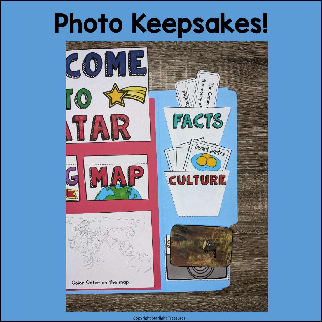 Qatar Lapbook for Early Learners - A Country Study