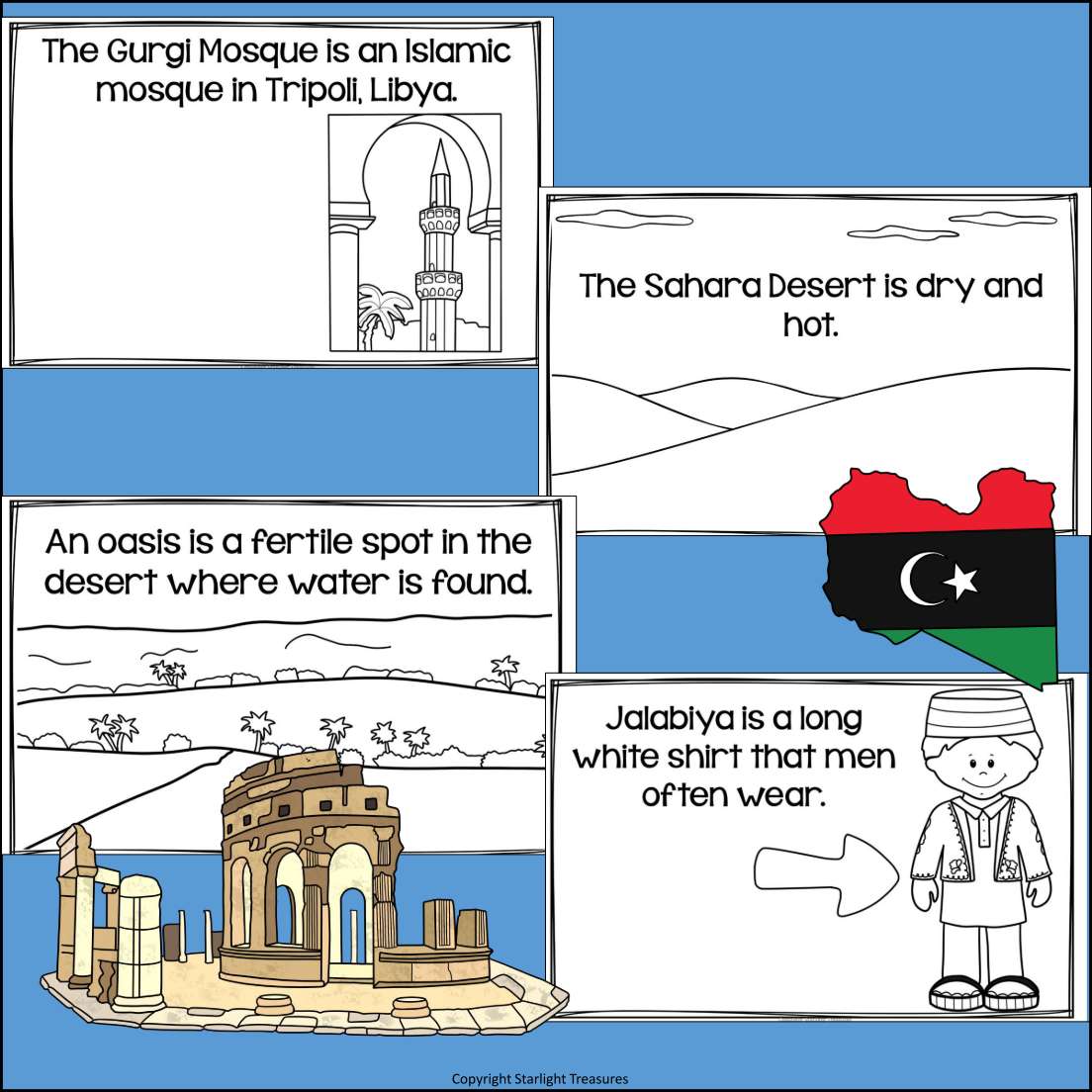 Libya Mini Book for Early Readers - A Country Study