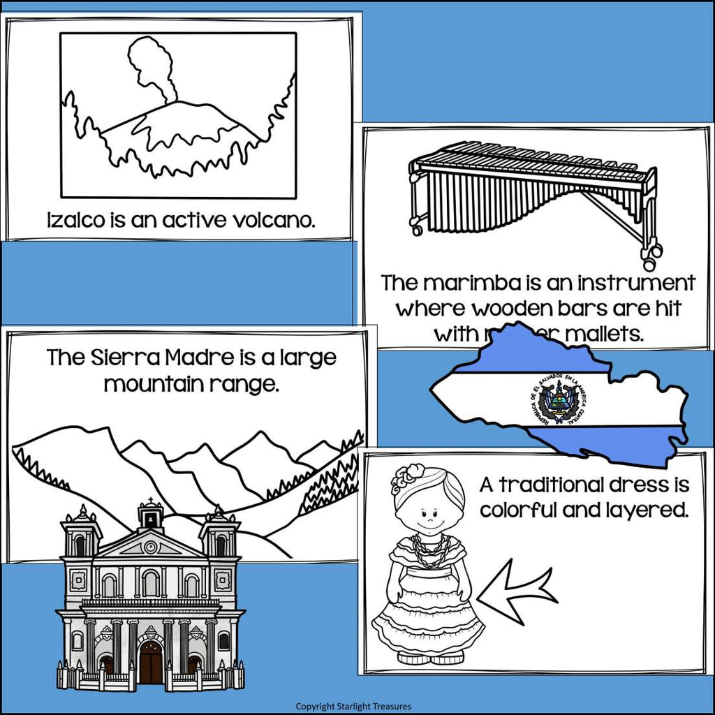 El Salvador Mini Book for Early Readers - A Country Study