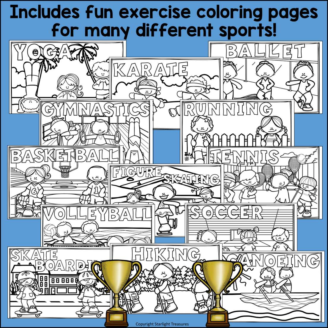 Exercise and Sports Mini Book for Early Readers