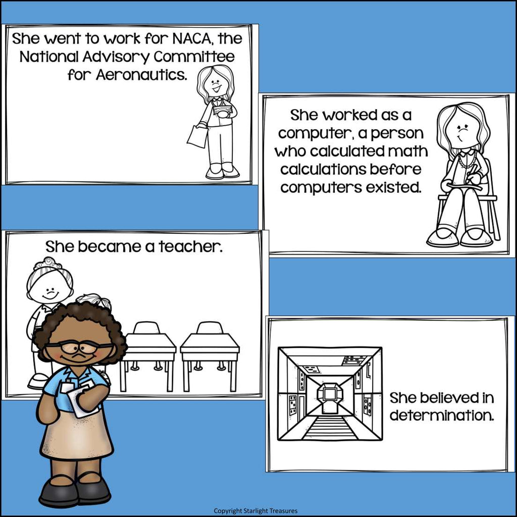 Katherine Johnson Mini Book for Early Readers: Black History Month