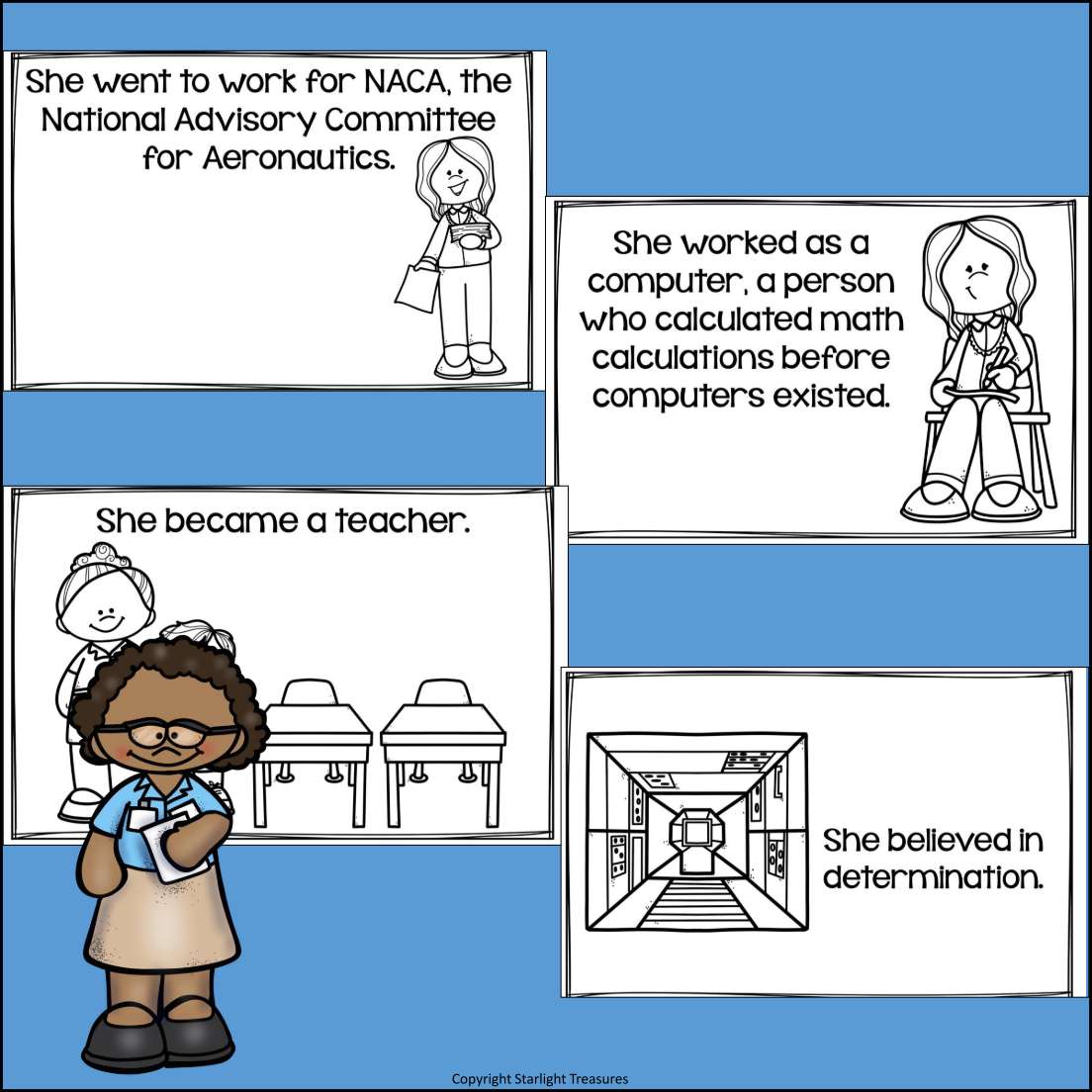 Katherine Johnson Mini Book for Early Readers: Black History Month