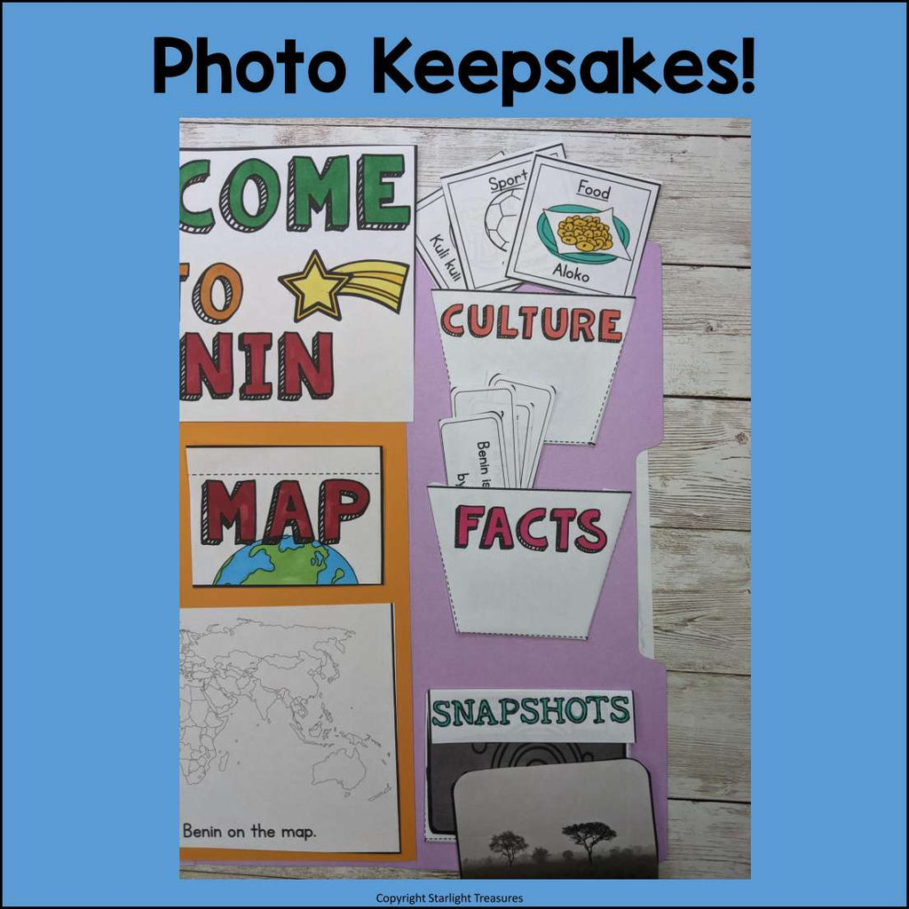 Benin Lapbook for Early Learners - A Country Study