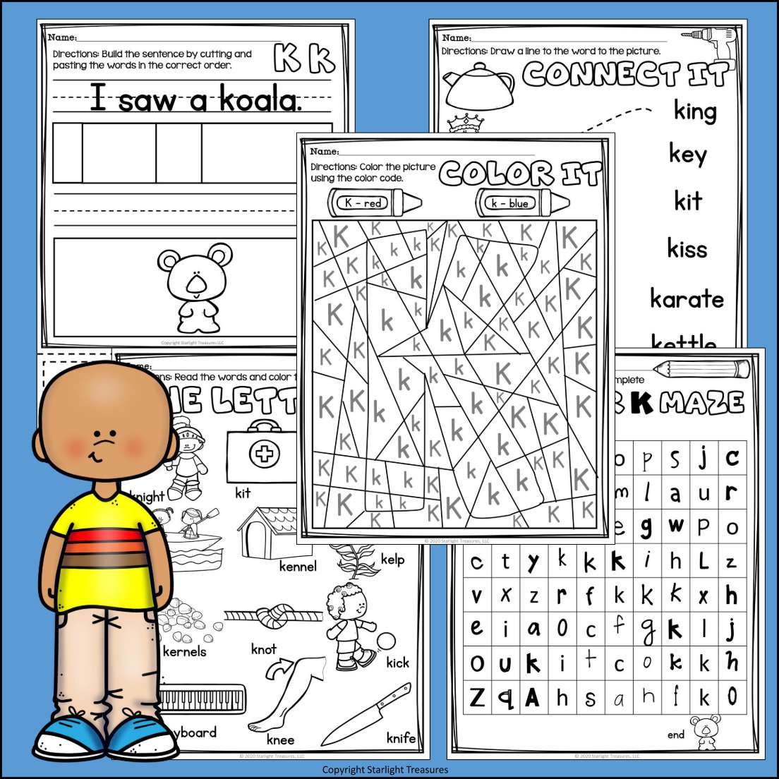 Alphabet Letter of the Week Worksheets for Early Readers - Letter K