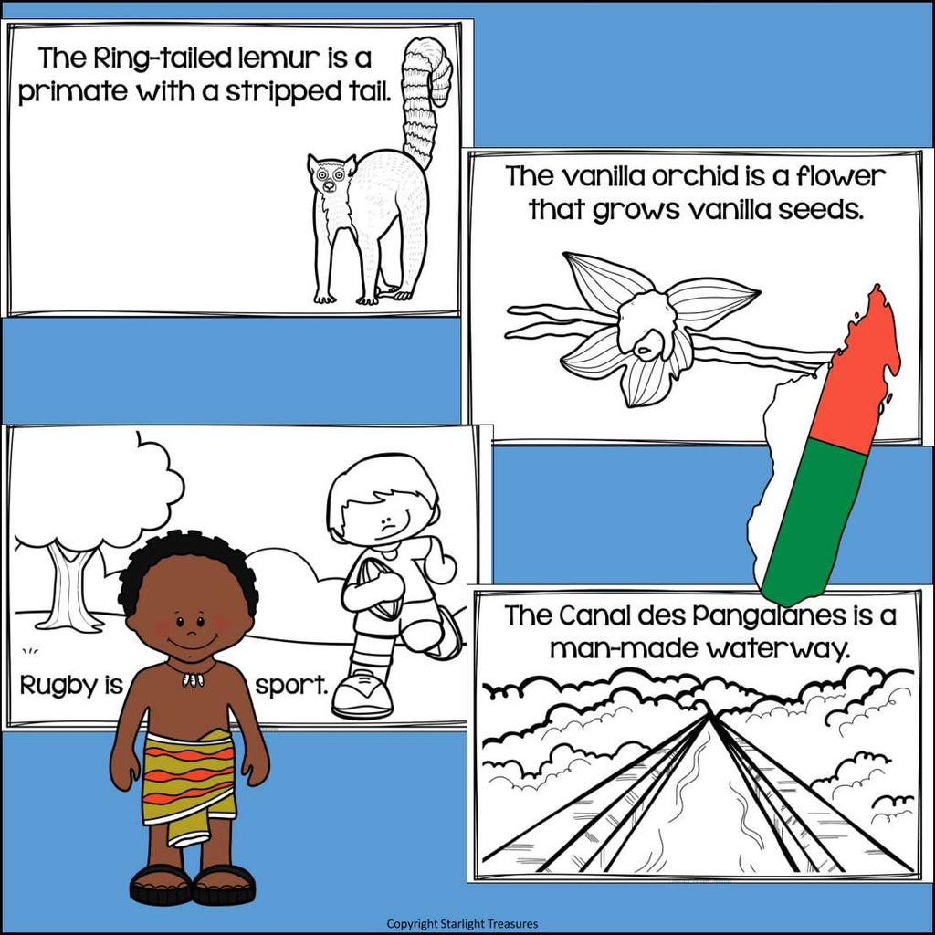 Madagascar Mini Book for Early Readers - A Country Study