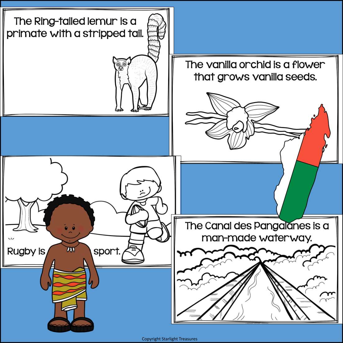 Madagascar Mini Book for Early Readers - A Country Study