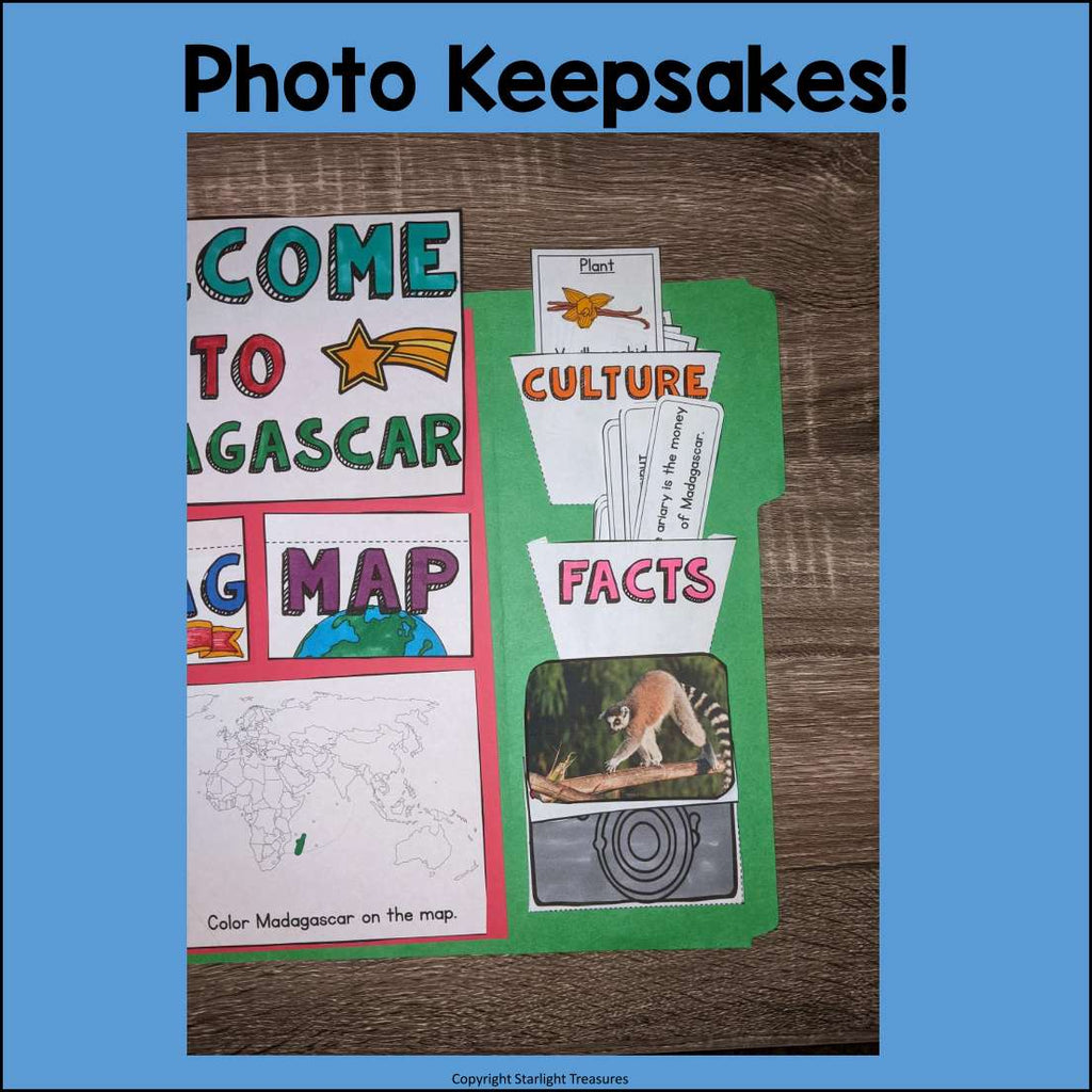 Madagascar Lapbook for Early Learners - A Country Study