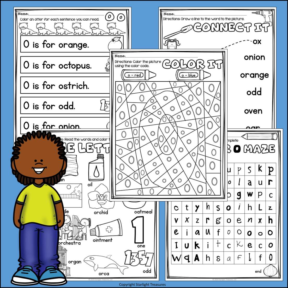 Alphabet Letter of the Week Worksheets for Early Readers - Letter O