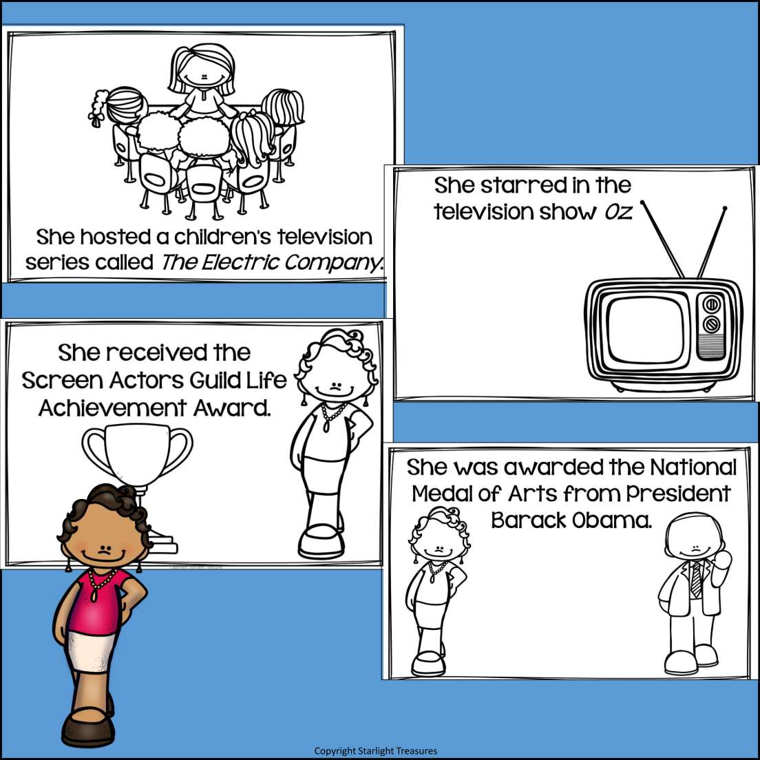 Rita Moreno Mini Book for Early Readers: Hispanic Heritage Month