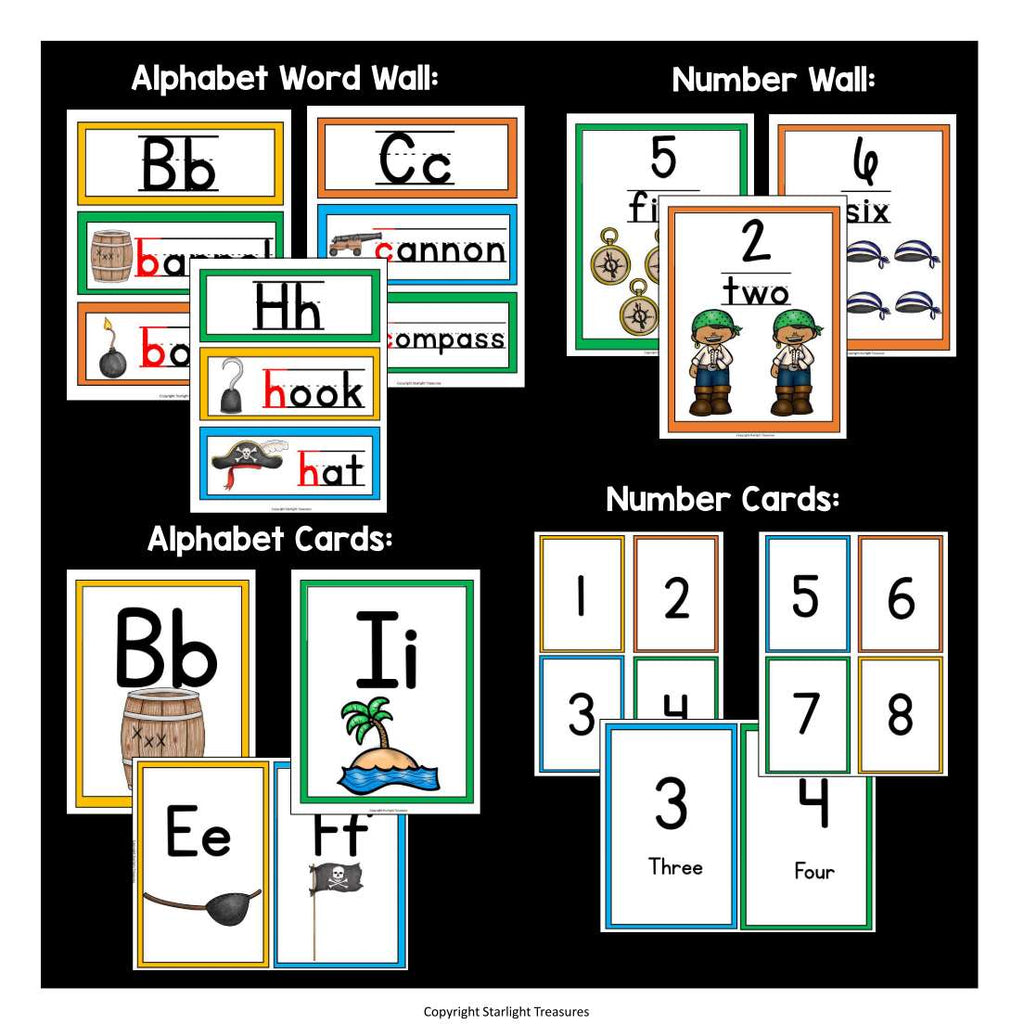 Classroom Decor Pack - Pirates Theme