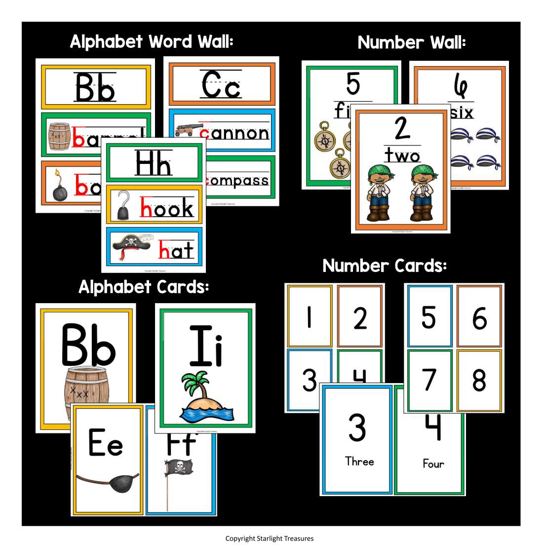 Classroom Decor Pack - Pirates Theme