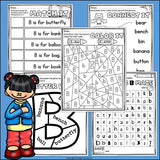 Alphabet Letter of the Week Worksheets for Early Readers - Letter B