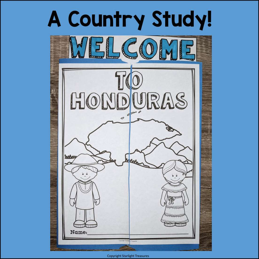 Honduras Lapbook for Early Learners - A Country Study