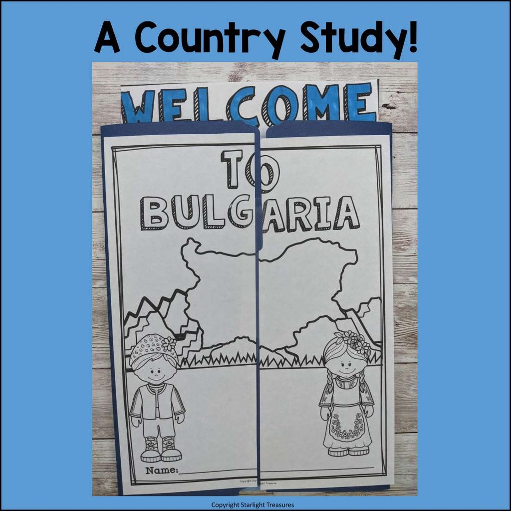 Bulgaria Lapbook for Early Learners - A Country Study