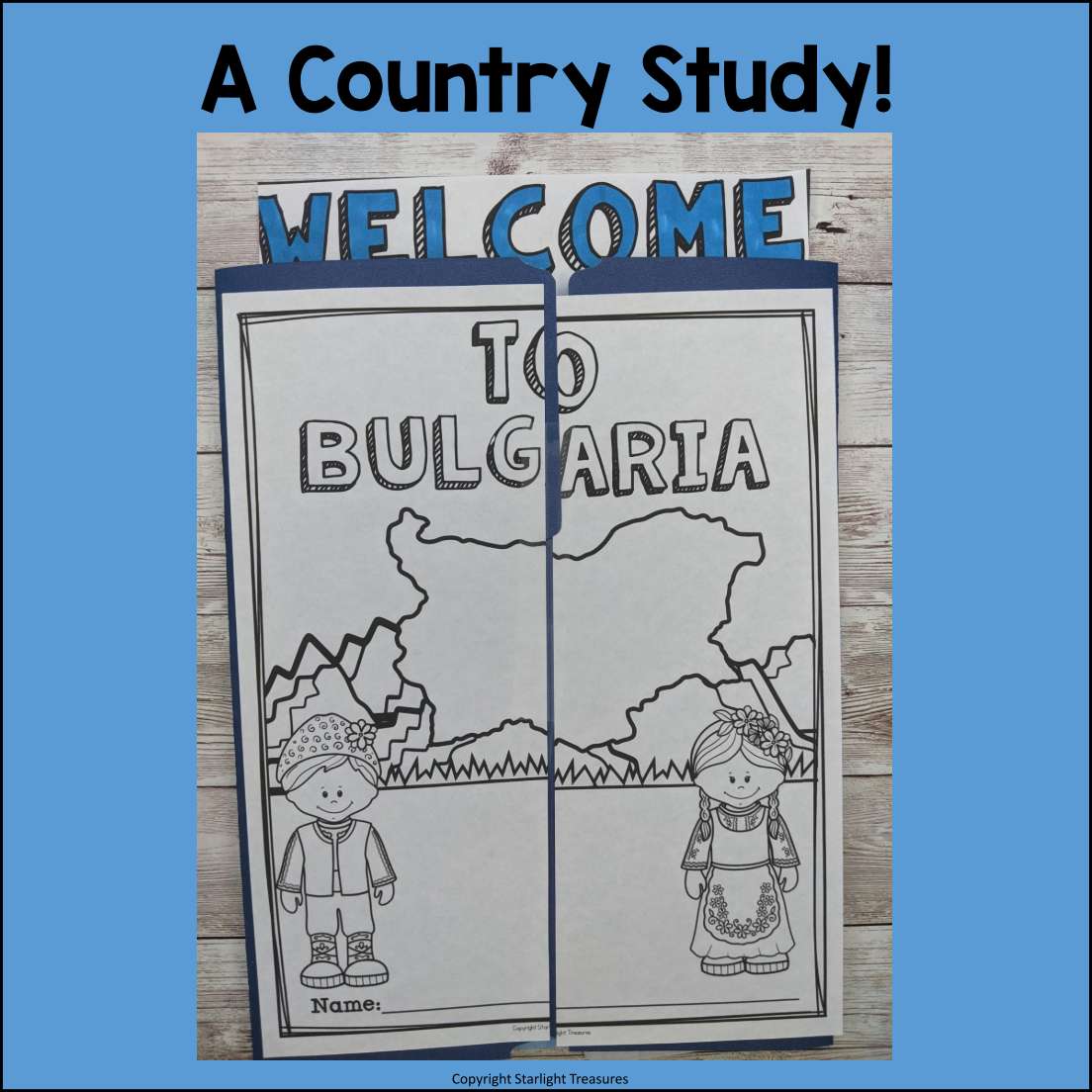 Bulgaria Lapbook for Early Learners - A Country Study