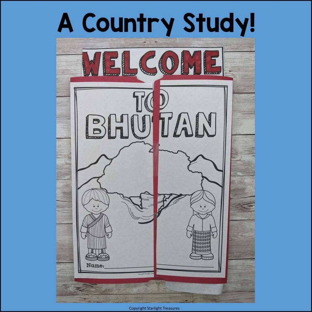 Bhutan Lapbook for Early Learners - A Country Study