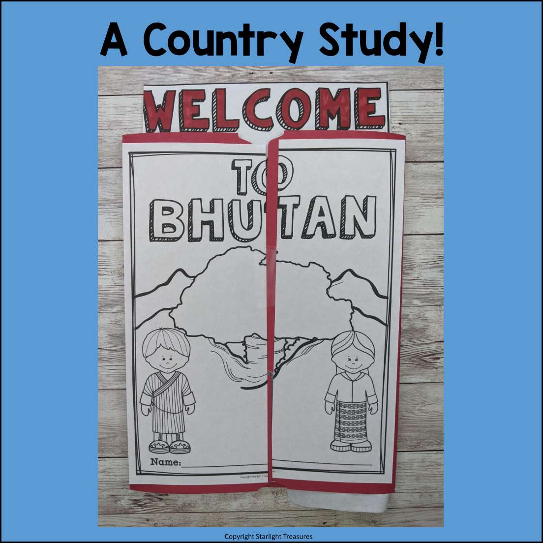 Bhutan Lapbook for Early Learners - A Country Study
