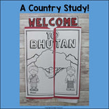 Bhutan Lapbook for Early Learners - A Country Study