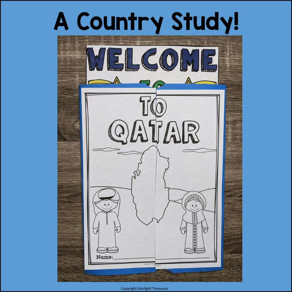 Qatar Lapbook for Early Learners - A Country Study