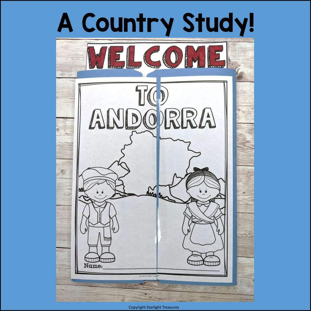Andorra Lapbook for Early Learners - A Country Study