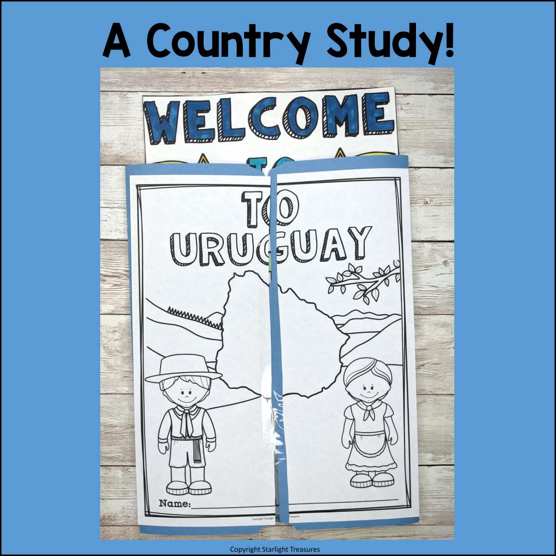 Uruguay Lapbook for Early Learners - A Country Study