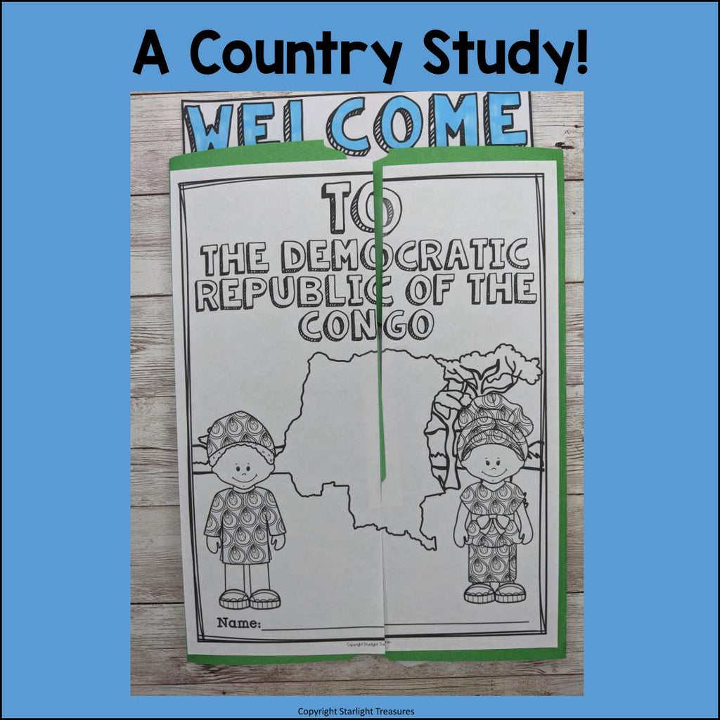 Democratic Republic of the Congo Lapbook for Early Learners - A Country Study