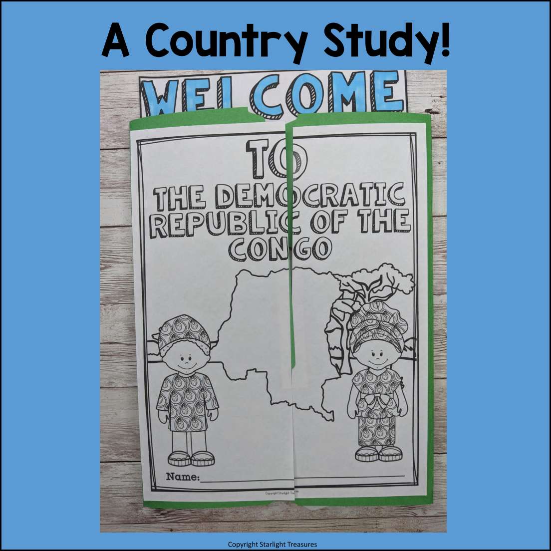 Democratic Republic of the Congo Lapbook for Early Learners - A Country Study