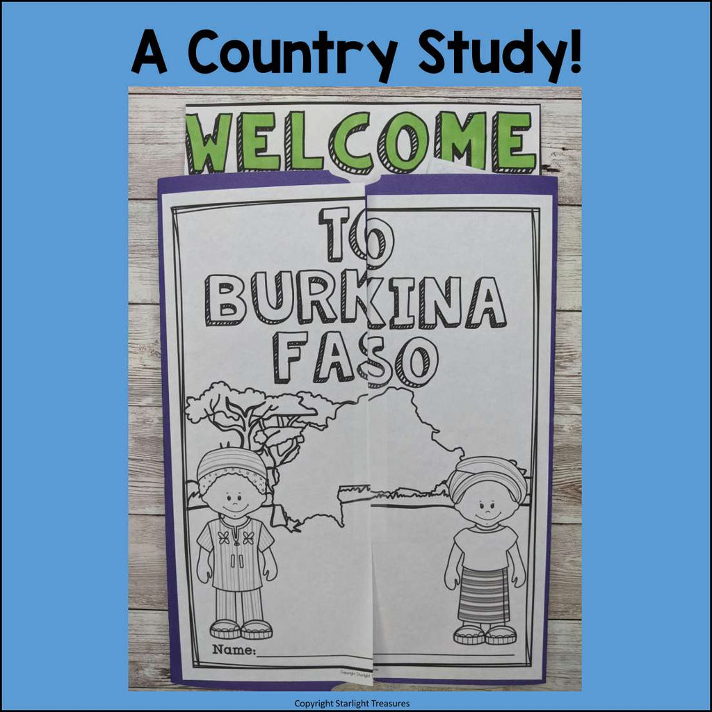 Burkina Faso Lapbook for Early Learners - A Country Study