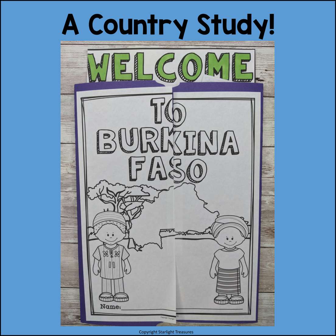 Burkina Faso Lapbook for Early Learners - A Country Study
