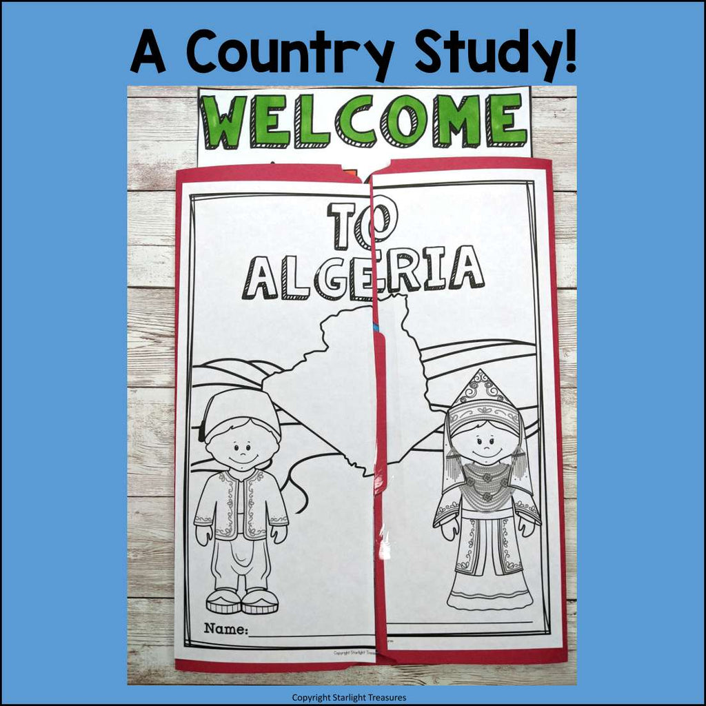 Algeria Lapbook for Early Learners - A Country Study