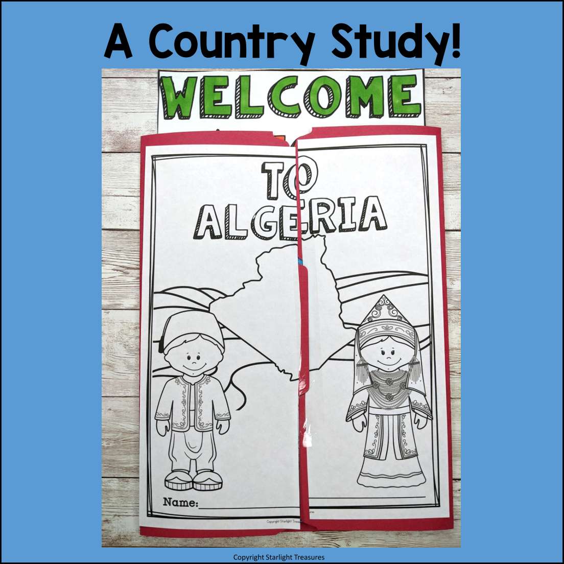 Algeria Lapbook for Early Learners - A Country Study