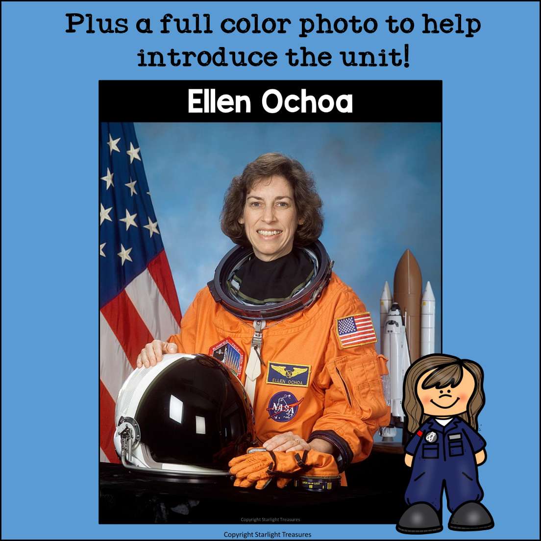 Ellen Ochoa Mini Book for Early Readers: Hispanic Heritage Month