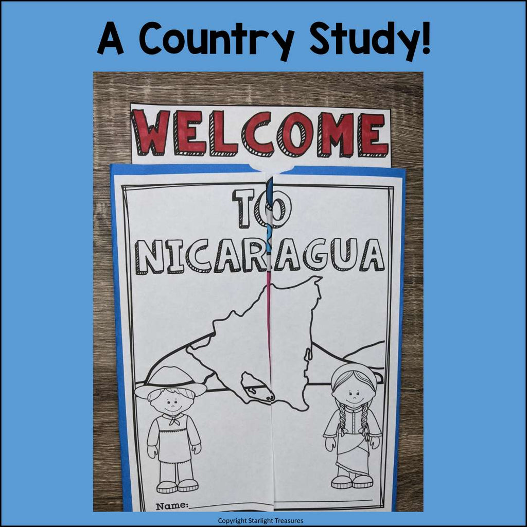 Nicaragua Lapbook for Early Learners - A Country Study