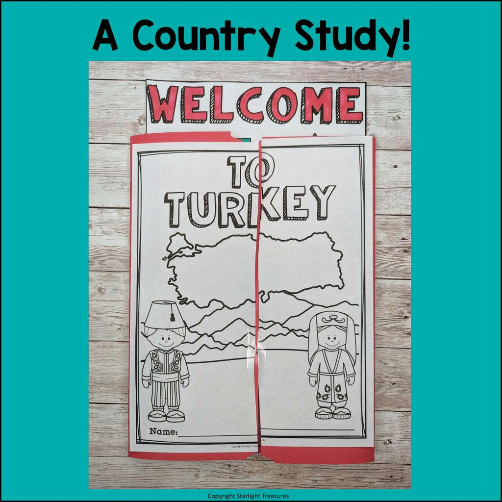 Turkey Lapbook for Early Learners - A Country Study