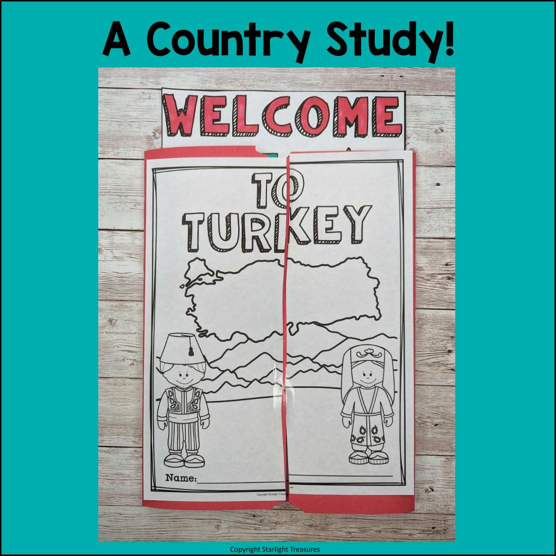 Turkey Lapbook for Early Learners - A Country Study