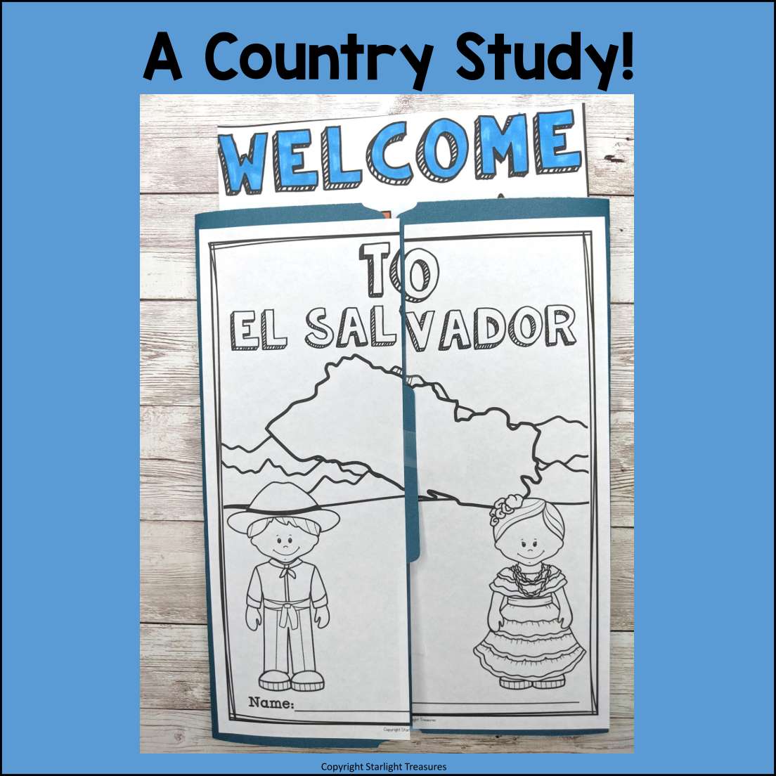 El Salvador Lapbook for Early Learners - A Country Study