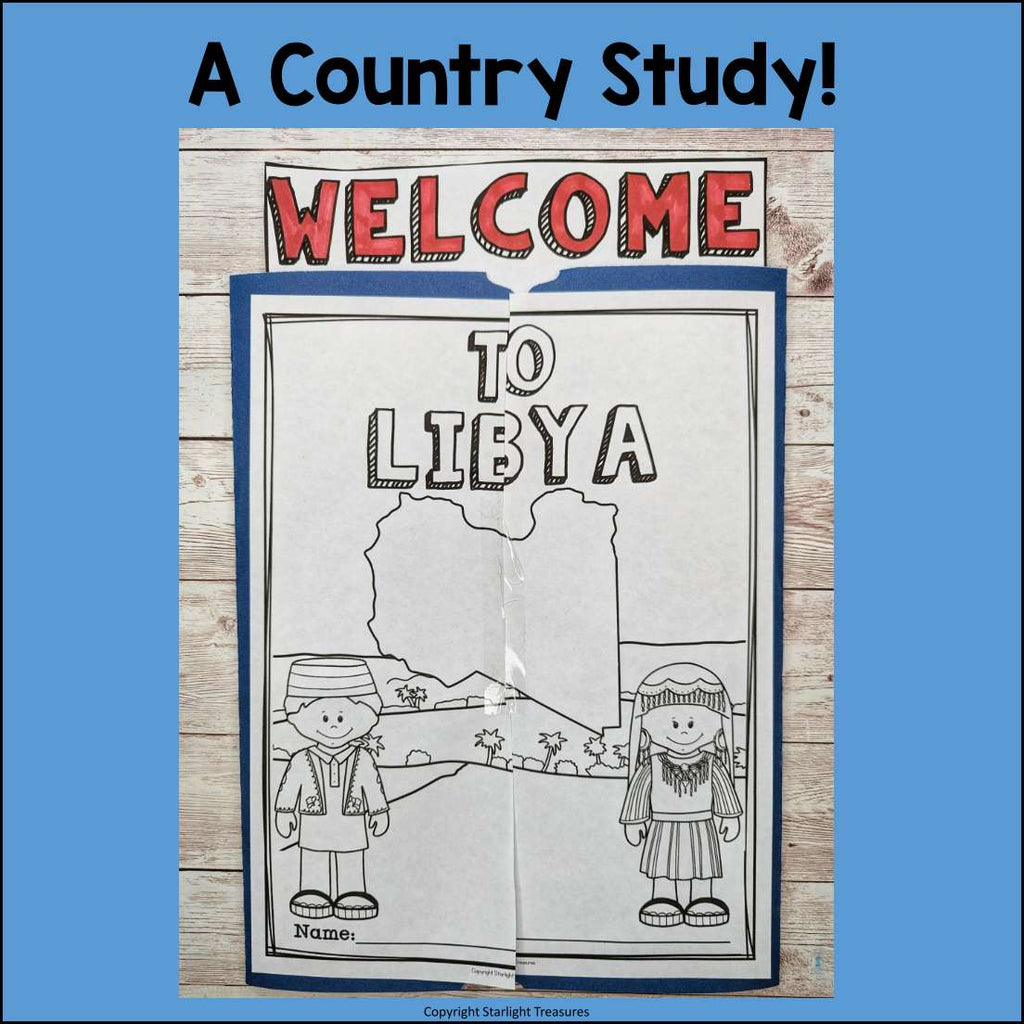 Libya Lapbook for Early Learners - A Country Study