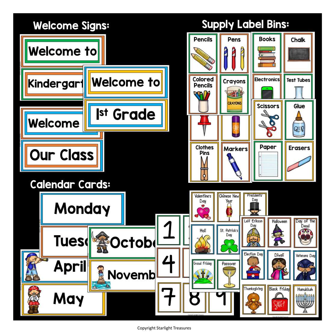 Classroom Decor Pack - Pirates Theme