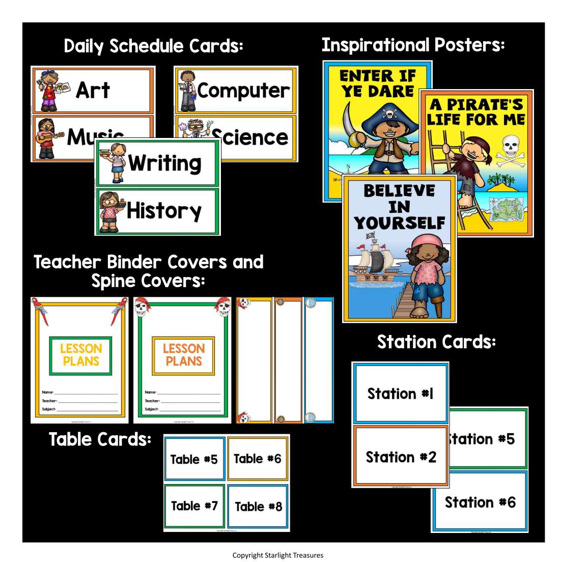 Classroom Decor Pack - Pirates Theme