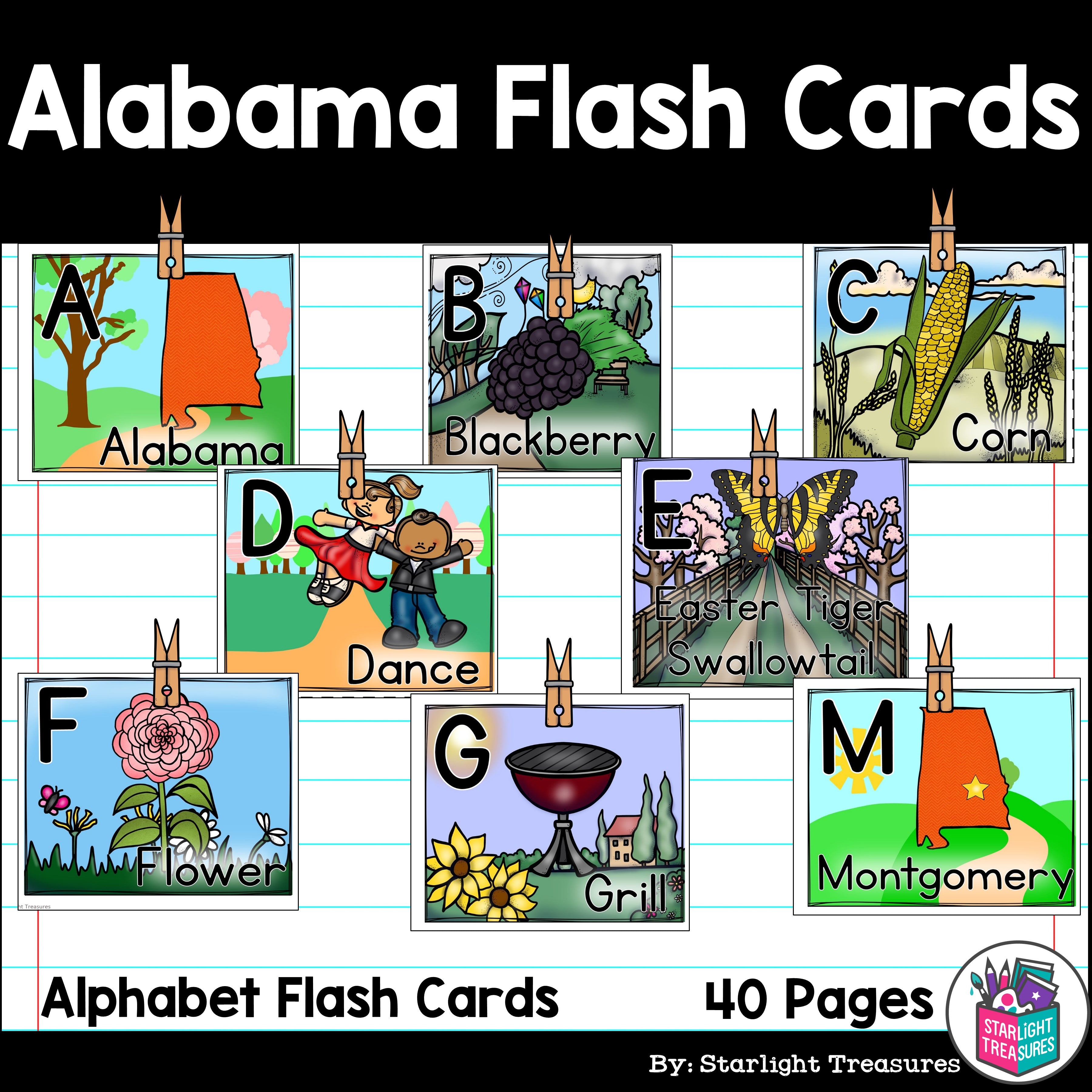 Alabama Flash Cards