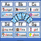 Alphabet Word Wall - Winter Theme
