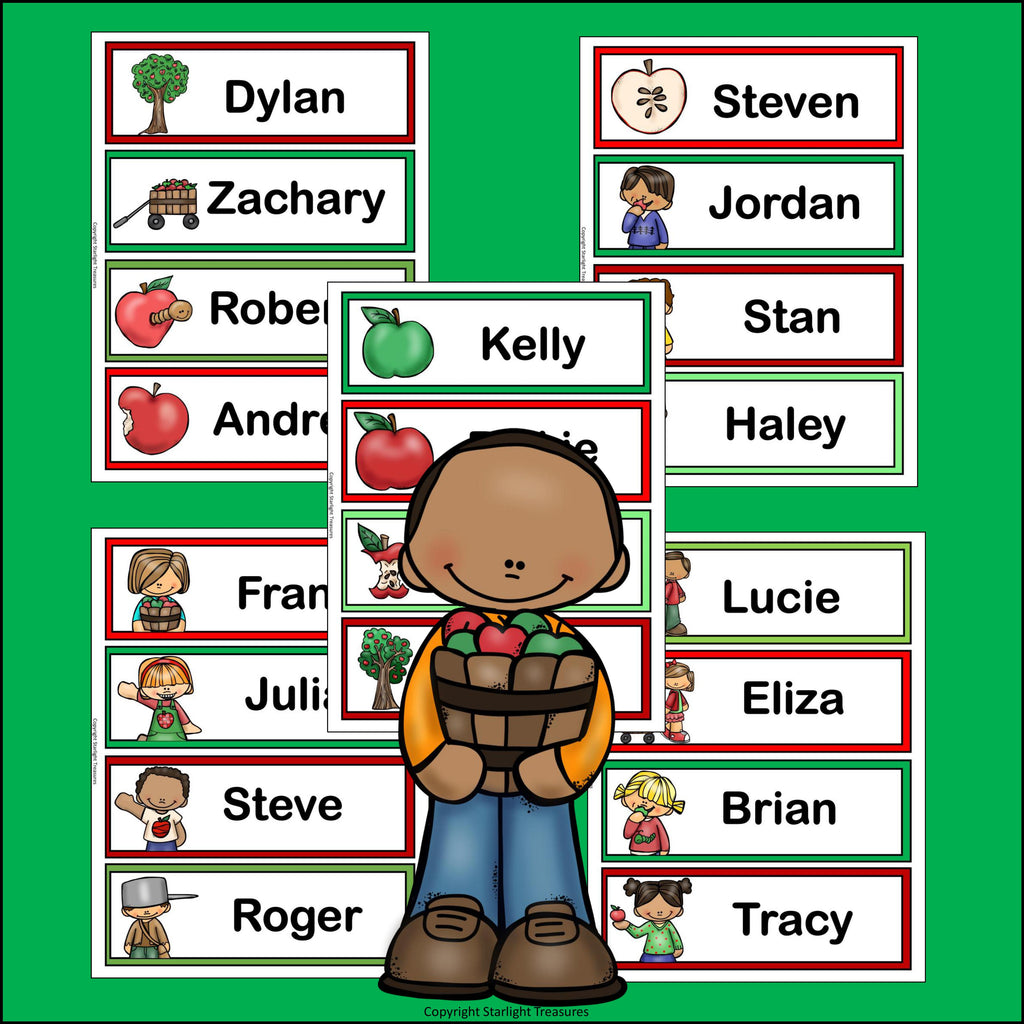 Apples Name Tags