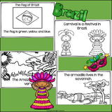 Brazil Mini Book for Early Readers - A Country Study