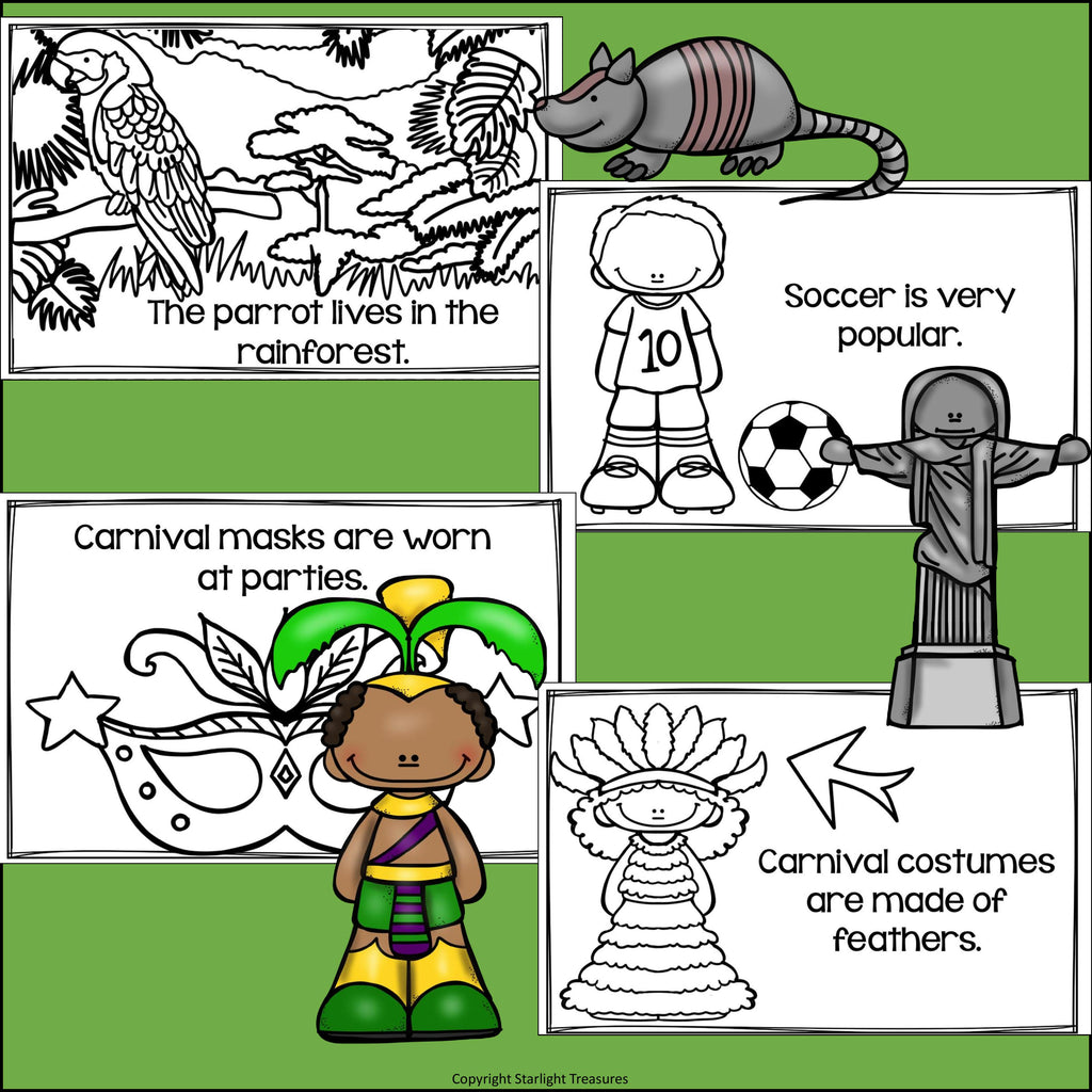 Brazil Mini Book for Early Readers - A Country Study