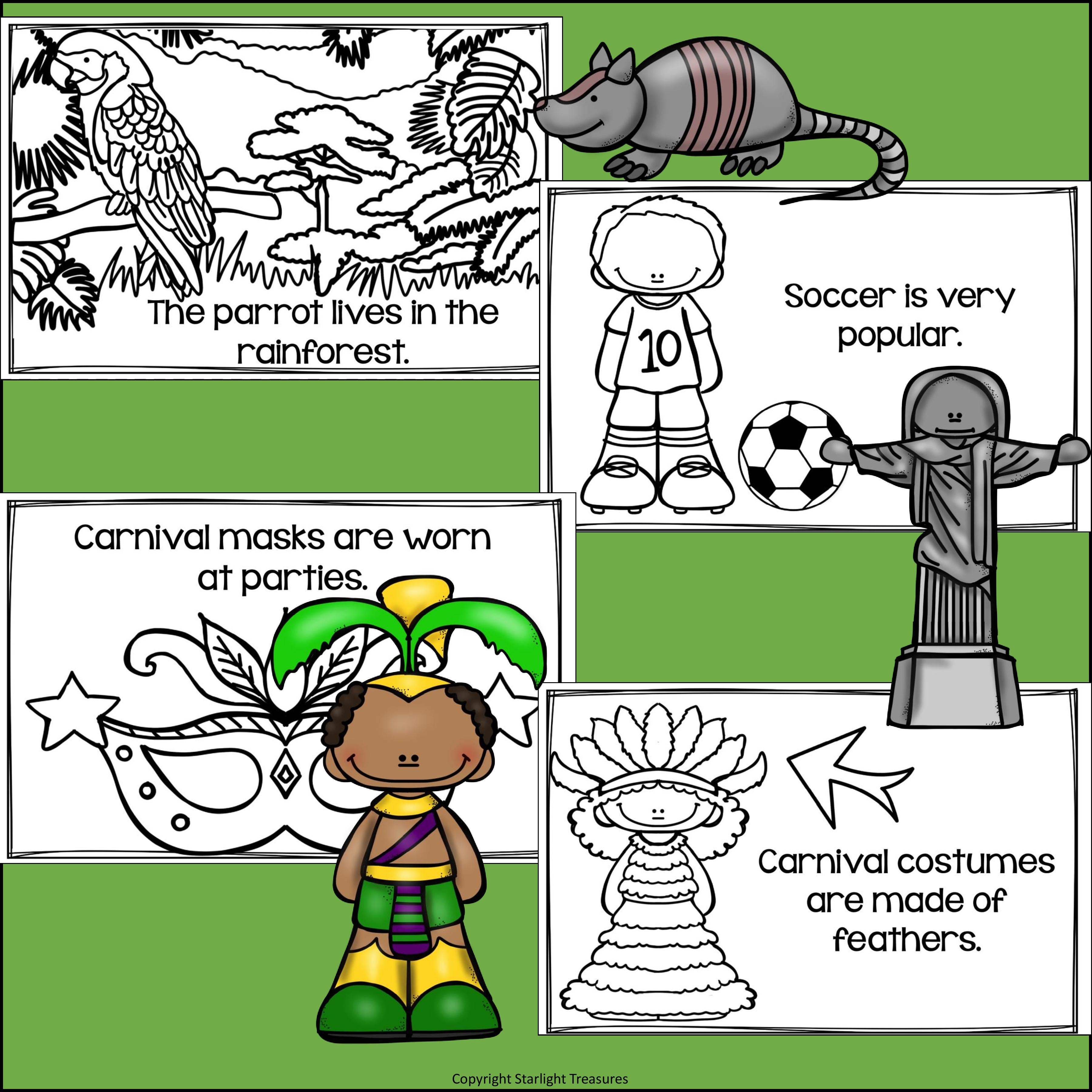 Brazil Mini Book for Early Readers - A Country Study