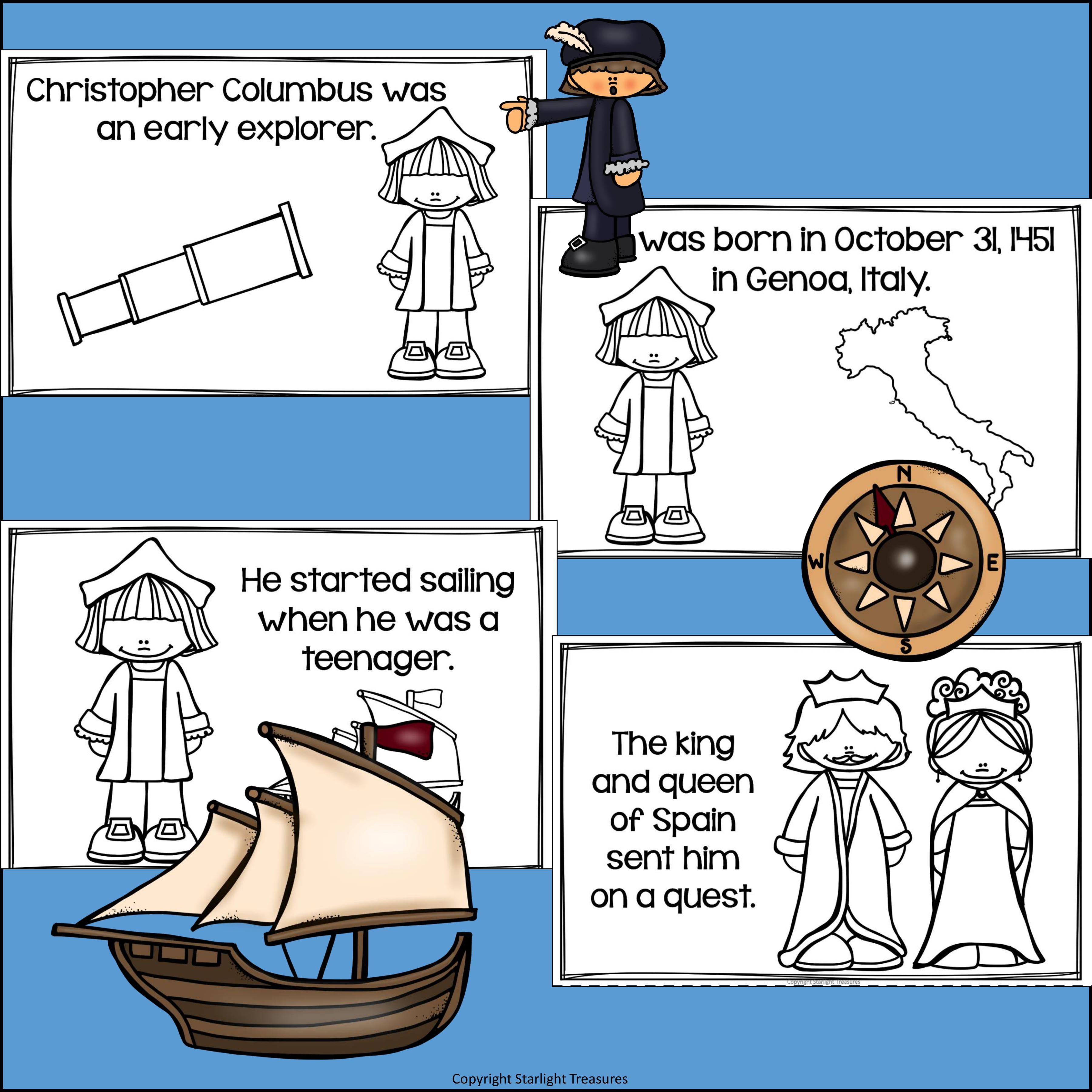 Christopher Columbus Mini Book for Early Readers: Early Explorers