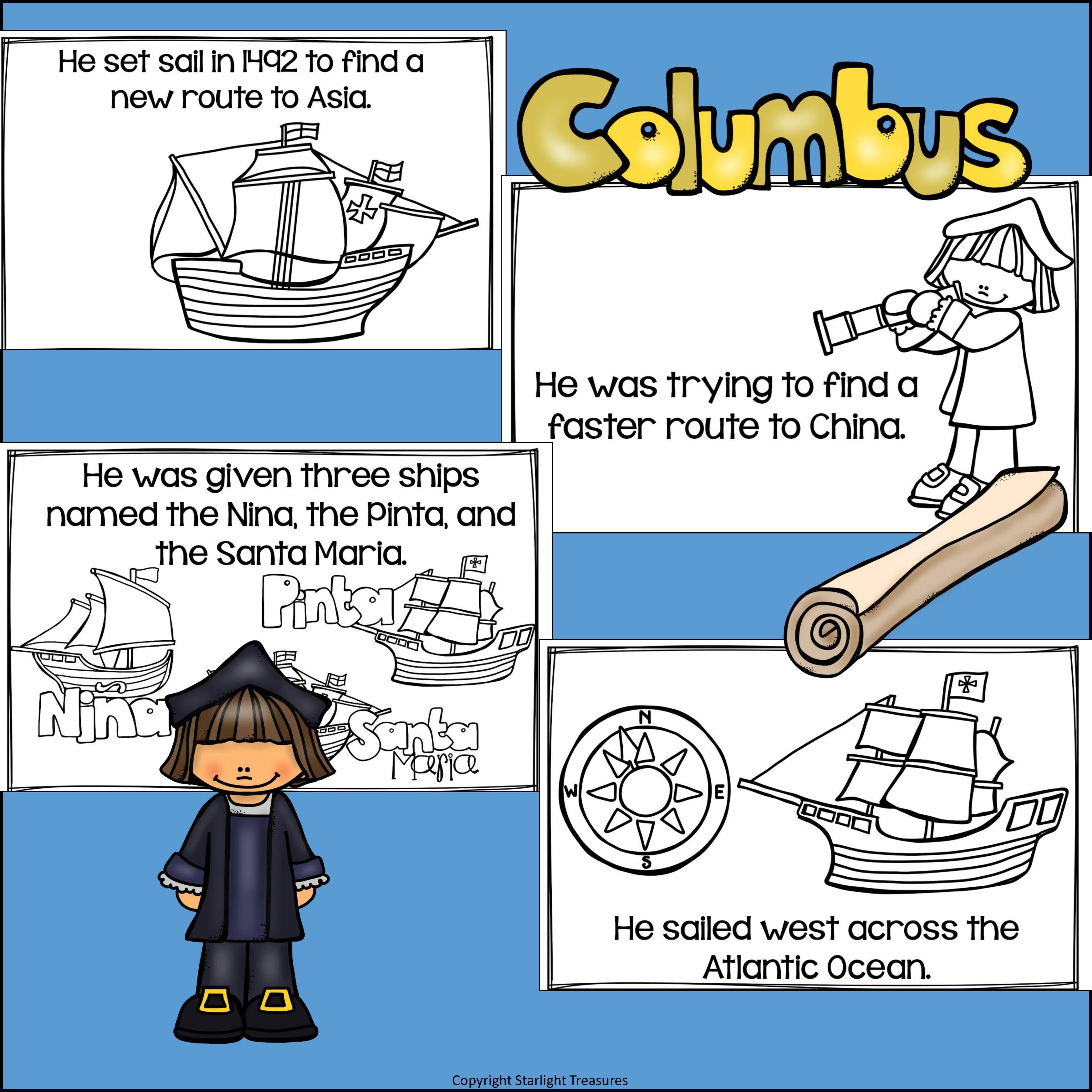 Christopher Columbus Mini Book for Early Readers: Early Explorers